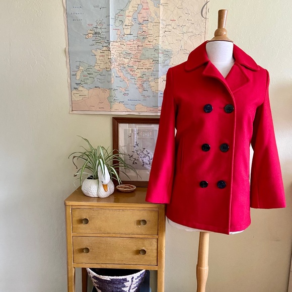 American Rag Jackets & Blazers - American Rag Vintage Red Peacoat